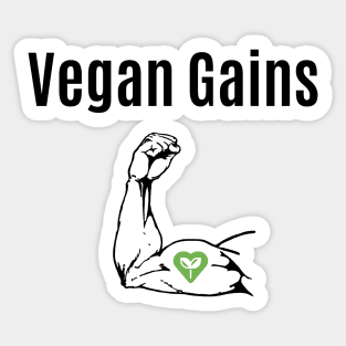 Vegan Gains Sticker